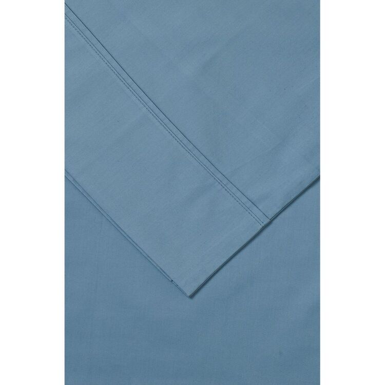 Dri Glo 400 Thread Count Cotton Sateen Sheet Set Blue Fog