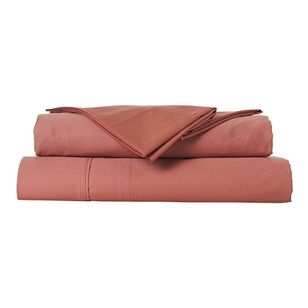Dri Glo 400 Thread Count Cotton Sateen Sheet Set Clay King Bed