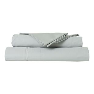 Dri Glo 400 Thread Count Cotton Sateen Sheet Set Silver King Bed