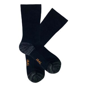 Jack Of All Trades Men's Top to Toe Socks 3 Pack Black & Charcoal