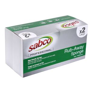 Sabco Rub-Away Sponge Large 2 Pack