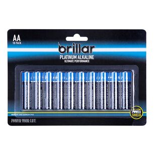 Brillar Premium Alkaline AA Batteries 10 Pack