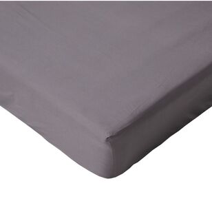 Elysian 500 Thread Count Egyptian Cotton Fitted Sheet Charcoal