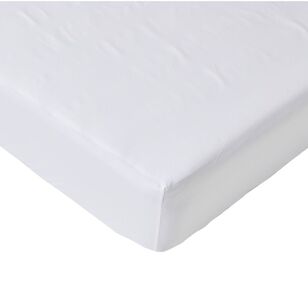 Elysian 500 Thread Count Egyptian Cotton Fitted Sheet White King Single