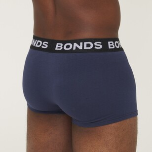 Bonds Men's Core Trunk 3 Pack Black Navy Grey