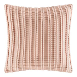 Kas Casita Pleated Velvet Cushion Blush 50 x 50 cm