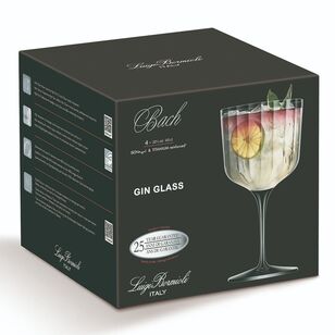 Luigi Bormioli Bach 600 ml 4-Piece Gin Glass Set