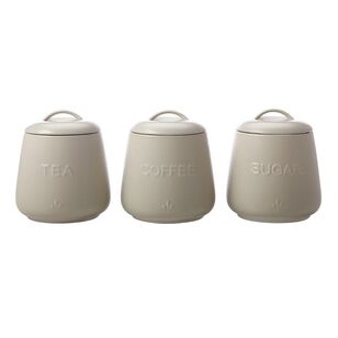Casa Domani Moderna 600 ml Canister 3 Pack Taupe