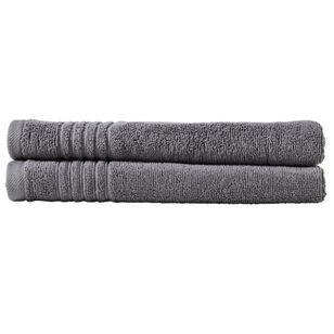 Soren Hand Towel Set 2 Pack Charcoal