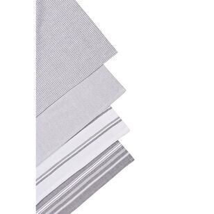 Smith & Nobel Provence 45 x 70 cm Tea Towel 4 Pack Grey