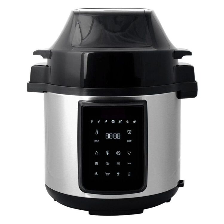 Healthy Choice 6L Air Fryer & Pressure Cooker Stainless Steel PCAF623