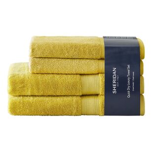 Sheridan Quick Dry Luxury 4 Piece Gift Set Chartreuse