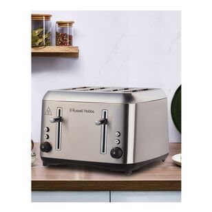Russell Hobbs Addison 4 Slice Toaster Brushed Stainless Steel RHT514