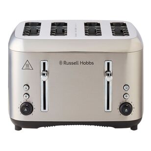 Russell Hobbs Addison 4 Slice Toaster Brushed Stainless Steel RHT514
