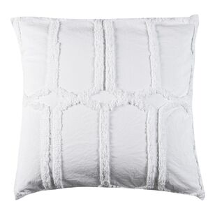 Shaynna Blaze Tannum European Pillowcase Pair 65x65cm White European