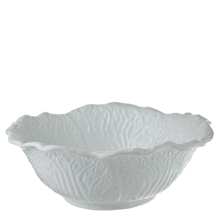 Chyka Home 30 cm Garden Patch Serving Bowl White