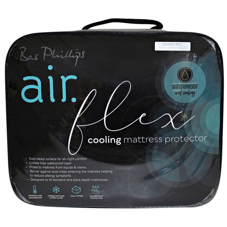 Bas Phillips Airflex Cooling Fitted Mattress Protector White