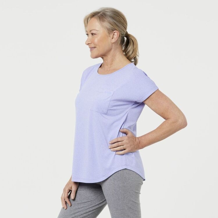 Diadora Women's Active Pocket T-Shirt Lavender