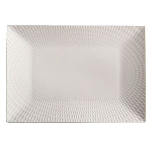 Maxwell & Williams White Basics 25 x 18 cm Diamonds Rectangular Platter