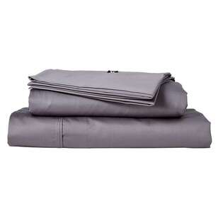 Polo 3000 Thread Count Cotton Rich Sheet Set Charcoal King Bed