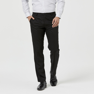 Van Heusen Men's Tailored Fit Nailhead 2091 Business Trouser Black
