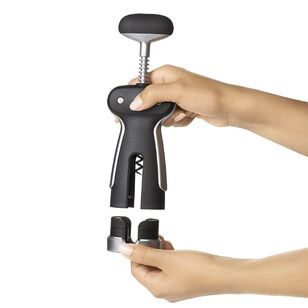 OXO Good Grips Steel Winged Corkscrew with Removable Foil Cutter