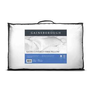 Gainsborough Satin Pillow Firm White