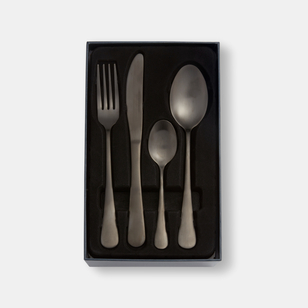 Smith & Nobel Lille 24-Piece Cutlery Set Matte Black