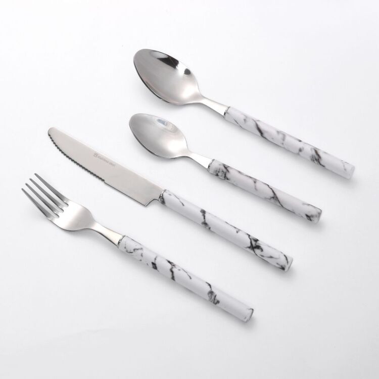 Smith & Nobel Marble 24 Piece Cutlery Set