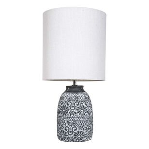 Amalfi 47.5cm Fleur Table Lamp Grey White