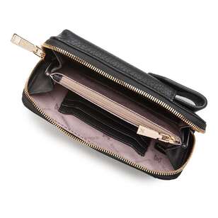 Madison Women's Hallie Large Tech/Wallet Crossbody Bag Black