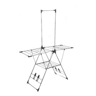 Soren 2 Tier Stainless Steel Airer with Hanging Rail