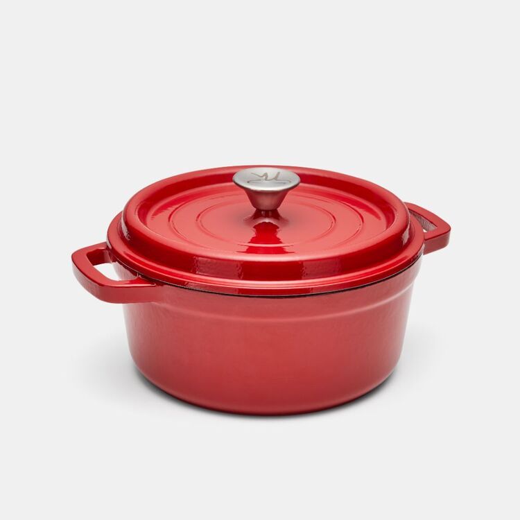 S&N By Miguel Artisan Cast Iron Casserole Red 24cm/3.3L