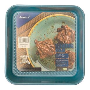 Classica 24 x 24 x 5 cm Silicon Release Blue Square Baking Pan