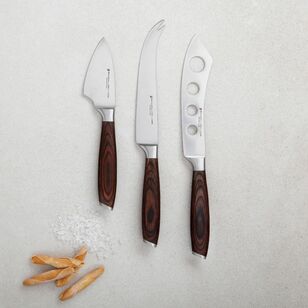 Maxwell & Williams Stanton 3-Piece Cheese & Knife Set Wood