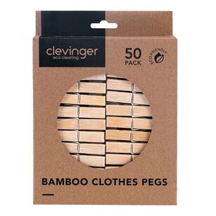 Clevinger Bamboo Pegs - 50 Pack