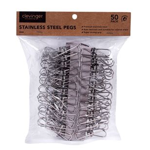 Clevinger Stainless Steel Pegs - 50 Pack