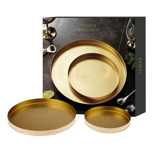 Tempa Aurora Gold Serving Tray 2 Pack