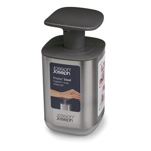 Joseph Joseph Presto Soap Dispenser Steel Grey