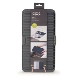 Joseph Joseph Duo Foldable Draining Mat - Gray Rubber Dish Drying Mat For Kitchen Counter