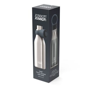 Joseph Joseph Loop 500 ml Brushed/Anthracite Water Bottle