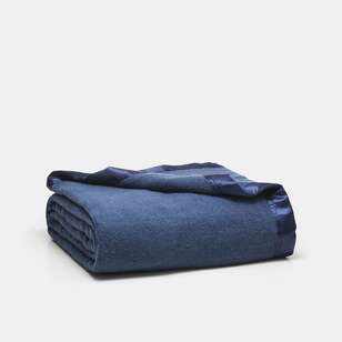 Elysian Australian Wool Blanket Queen Bed Blue 220 x 240 cm