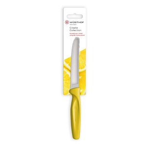 Wusthof Create 10 cm Serrated Paring Knife Yellow