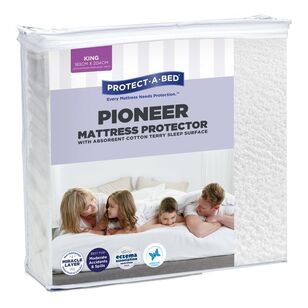 Protect-A-Bed Pioneer Terry Fitted Mattress Protector White