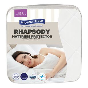 Protect-A-Bed Rhapsody Quilted Fitted Mattress Protector White