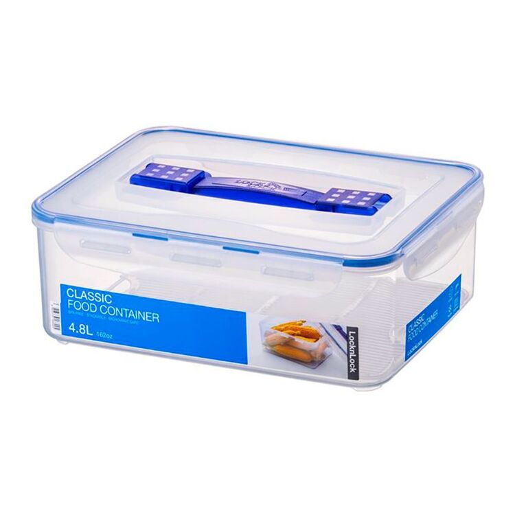 Lock & Lock Classic 4.8L Tall Rectangle Container with Handle