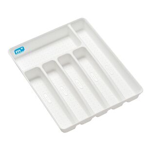 Madesmart Basic 6 Compartment Cutlery Tray White