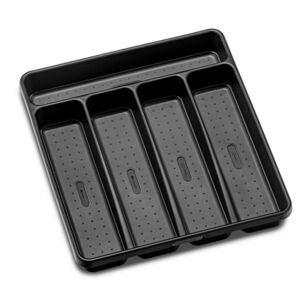 Madesmart 5 Compartment Cutlery Tray Carbon
