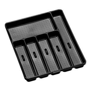 Madesmart 6 Compartment Cutlery Tray Carbon