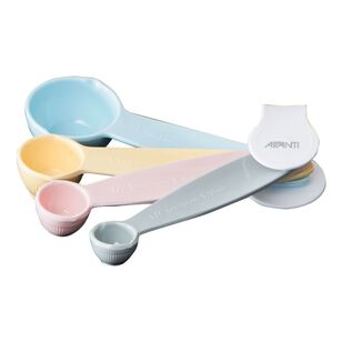 Avanti Australian Standard 4-Piece Melamine Ribbed Measuring Spoon Set